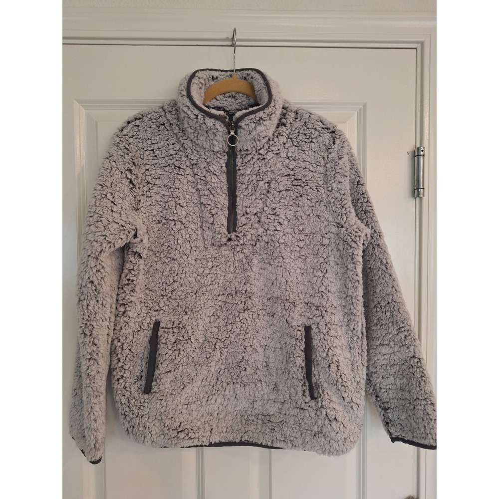 Thread+Supply Womens‎ Gray r Zip Pullover Sweater Size S